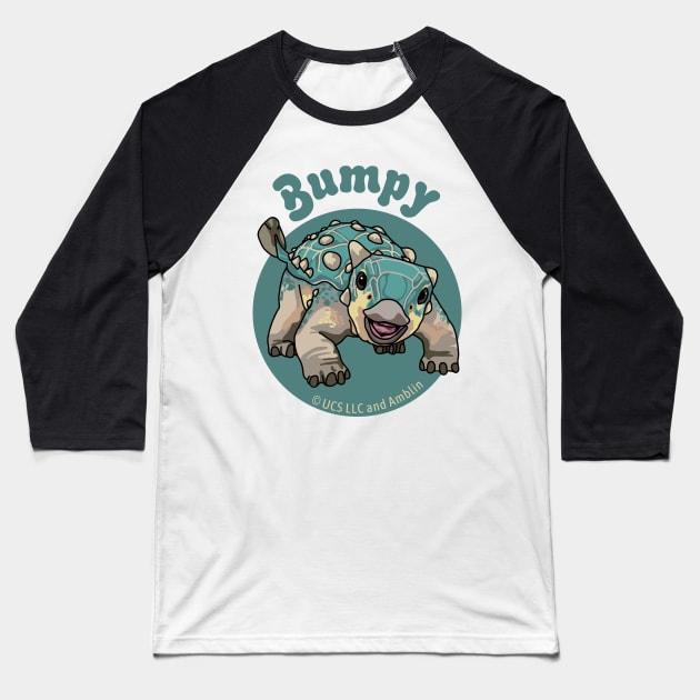 Bumpy From Camp Cretaceous Baseball T-Shirt by Slightly Unhinged